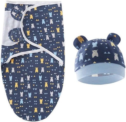 17-22 Inch 2pcs Reborn Baby Doll Blanket Accessories for Reborn Dolls Girls/Boys Soft Cotton Blue Bear Blanket Toddler