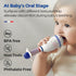 Evoceler Baby Rattles Shaker Toy, 2 Pack Musical Instruments, Soft Silicone Rattle Toys, Dinosaur & Bear