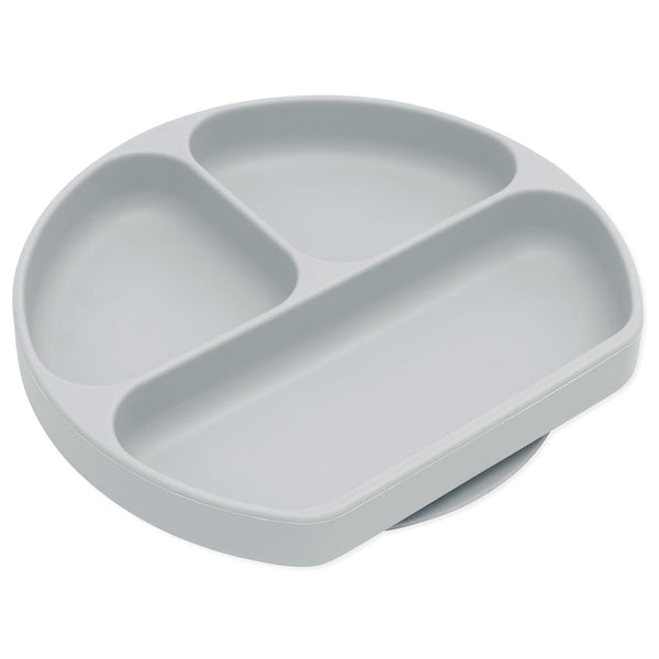 Bumkins Toddler and Baby Suction Plate, Divided Grip Dish for Babies and