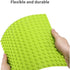 6 Pack Large Building Brick Baseboard Green 10 x 10 Inch Baseplates Compatible with DUPLO, MEGA for DIY Play Table
