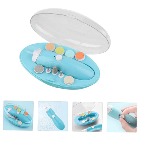 Nail Art Supplies Electric Polish Sharpener Baby Nail Care Nail Grinding Tool Kit Multi-function Nail Safe Abs Resin
