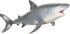 Large Great White Shark Toy - Realistic Marine Life Figure for Boys Girls & Kids Ages 3+, Shark Cake Topper