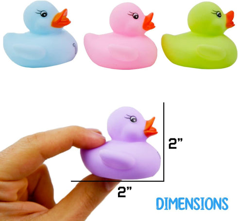 10 Pack: Counting 1, 2, 3 Count Set Numbers Rubber Ducks Colorful Bath Toys - Learn to Numeracy Early Learning