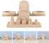 iplusmile Wooden Scale Montessori Math Materials Weighing Scale Set for Preschool Educational Learning