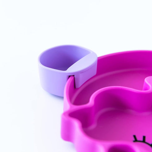Bumkins Baby Silicone Little Dippers, Attaches to Bowls, Dishes and Plates, Sauce Cup, Holds Condiments, Dip, Puree, Toppings, Baby Led Weaning, Essential Feeding Supplies, for Babies 6 Months Up by Bumkins