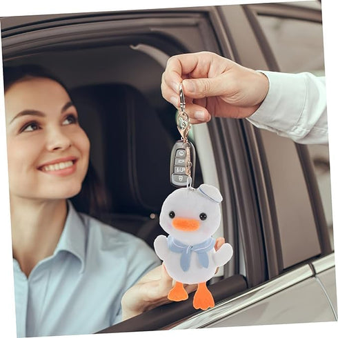 Plush Duck Keychain, Tiny Duckling Keychain, Stuffed Animal Keychain, Backpack Pendant, Car Accessories, Plush Keyring