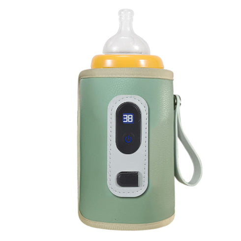 Saluaqui 5 Bottle Warmer On The Portable Bottle Warmer for Travel Travel Milk with USB Digital Display Heating Speeds