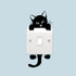 Decaltor Cat Wall Stickers - Light Switch Decor Decals for Baby Nursery Room Art Mural