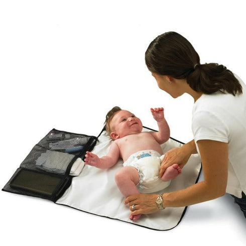 (Pack 2) Diono Change 'n Go Baby Diaper Changing Mat, Portable, Lightweight Travel Diaper Station Kit with Waterproof