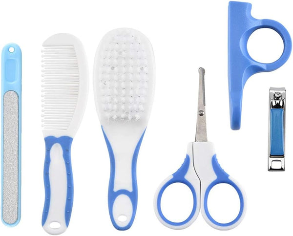 BOGEEL 6 Set (0-3 Pcs Baby Hair Daily Care Newborn Kids Grooming Brush and Manicure Daily Care Years+),Plastic