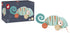 Janod - Tropik Pull-Along Chameleon, Wooden Early-Learning Toy, Educational Walking and Balancing Toy