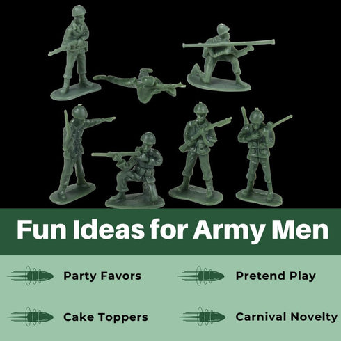 36 (USTVL47) U. S. Toy DELUXE BAG OF CLASSIC TOY GREEN ARMY SOLDIERS - Pc.