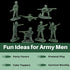 36 (USTVL47) U. S. Toy DELUXE BAG OF CLASSIC TOY GREEN ARMY SOLDIERS - Pc.