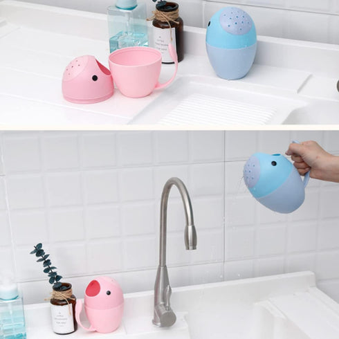 XJKLBYQ Baby Shampoo Cups Toddler Cartoon Bath Waterfall Rinser Wash Hair Bathing Flusher, Kids Shampoo Cup, Standard