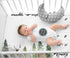 fundich 45"x40" Baby Monthly Milestone Blanket for Boys & Girls | Soft Months Picture Blanket for Newborns | Woodland