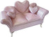 1/6 1/12 & Scale Dollhouse Furniture Miniature Sofa w/Hidden Jewelry Box for Women - Adult Collector Pink Decor