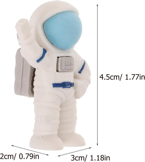 ibasenice Astronaut Erasers, 24PCS Mini Space Erasers, 3D Cartoon Astronaut Shaped Erasers for Kids Classroom Rewards