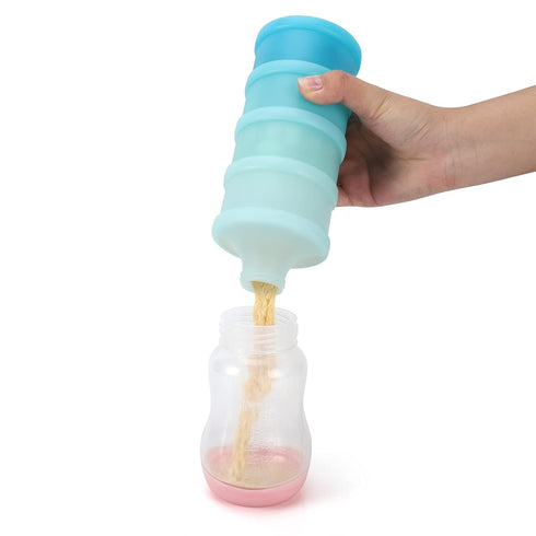 Accmor Baby Formula Dispenser On The Go, Stackable Formula Dispenser Formula Container to Go, Non-Spill Portable Milk