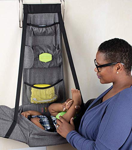 Black Travel Diaper Changing Station - Compact & Safe