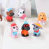 Morofme 8pcs Dog Cake Topper, Puppy Cupcake Decorations Mini Doggie Figurines Toy for Kids Birthday Party