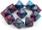 Chessex Dice Sets: Gemini Purple & Teal with Gold - Ten Sided Die d10 Set
