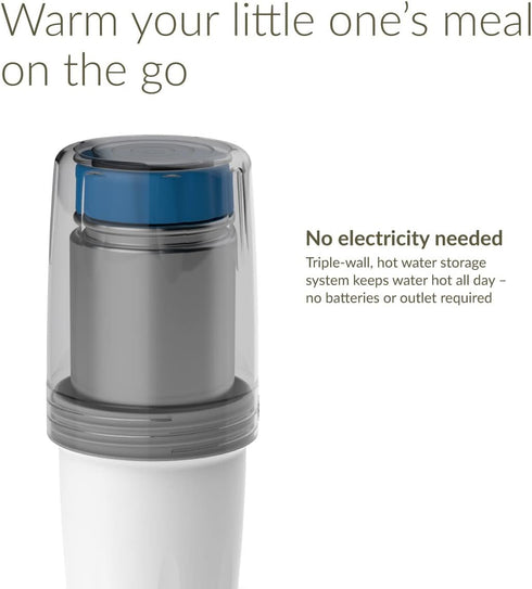 Kozii Kiinde Voyager, Compact Travel Bottle Warmer for Breast Milk, Portable and Easy to Use, No Electricity