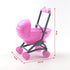 2Pcs Toddmomy Miniature Stroller Toy Dollhouse Miniature Baby Carriage Plastic Dollhouse Furniture Nursery Doll House