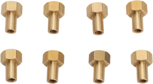 Brass RC Nut, 8Pcs Rust Resistant for SCX24 (8mm)