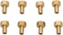 Brass RC Nut, 8Pcs Rust Resistant for SCX24 (8mm)