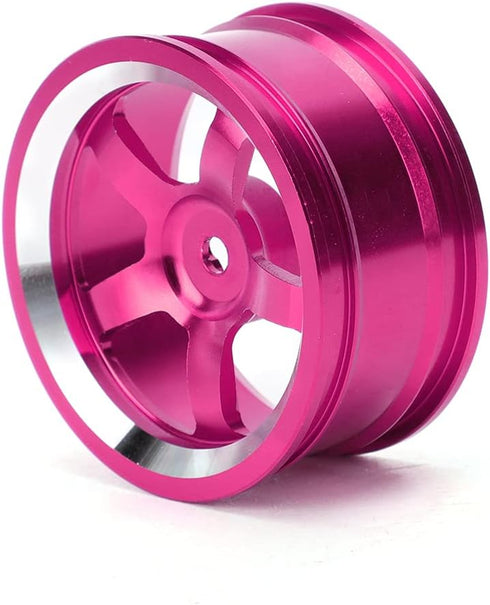 Tbest 4Pcs Wheel Hub Adapters Set, 1/10 Aluminum Alloy Wheel Rims for 94123 Tour Drift Car, 1/10 Drift Wheels