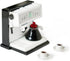 Miniature Coffee Maker with Pot & 2 Cups Set, 1:12 Dollhouse Accessories, Coffee Machine for House Decoration