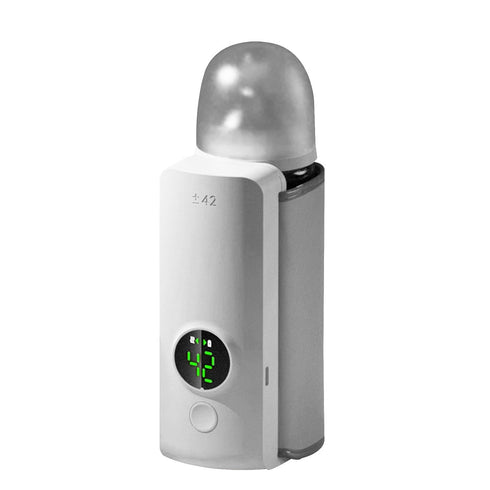 Generic Baby Milk Bottle Warmer, Battery-Powered Rechargeable Portable Warmer for Breastmilk and Formula,