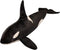 FRANKIEZHOU Giant Orca Stuffed Animal - Lifelike 27.6" Plush Killer Whale, Cuddly Toy for Boys and Girls