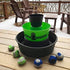 BULZiBUCKET 6-Piece Replacement Bags by Water Sports, Next-Generation Cornhole Beach Games in Green/Black