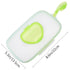 DOITOOL Portable Baby Wipes Box Green Refillable Travel Dispenser for Diaper Bag Stroller Hanging Outdoor Use Moisture