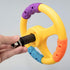 Toyvian Simulated Driving Steering Wheel, Plastic Small Toy Steering Wheel for Rocking Car, Children's Toy Car