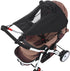 UPF 50+ Stroller Sun Shade, Universal Waterproof Cover with See Through for Baby Stroller Protection