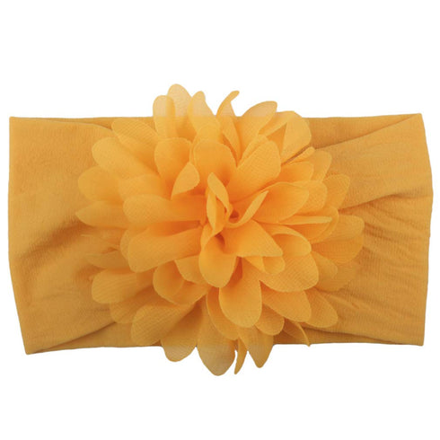 Toptim Baby Head Wrap - Chiffon Flowers Newborn Infant Soft Nylon Headbands