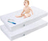 Zippered Crib Mattress Protector - Waterproof Crib Mattress Encasement, Breathable and Absorbent,