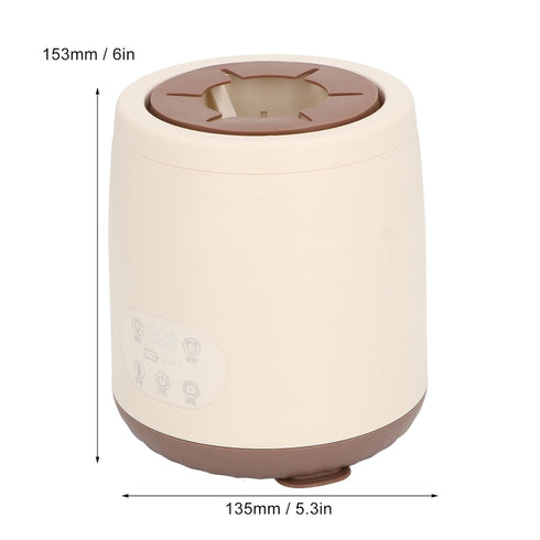 Srliya 5 360 Automatic Baby Milk Bottle Shaker Heating Levels Timing Degree Rotating USB Rechargeable Baby Milk Bottle