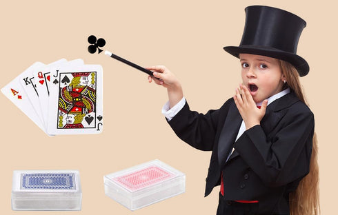 2.5" Inches (Pack 36) The Dreidel Company Mini Playing Cards Deck, Small Casino Card Games for Kids, Magic Party Favor