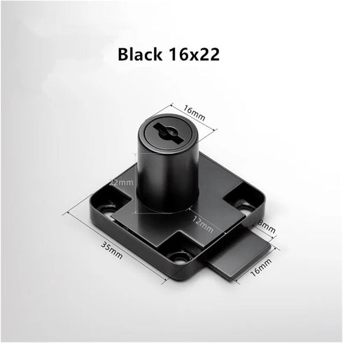 QXCIVR 16x22) Cabinet Drawer Latch Locks Furniture Door Lock Hardware Desk Lock Wardrobe Cabinet Door Locks Bedside