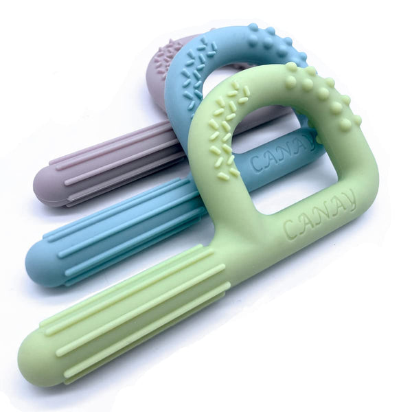 Xtra Tough Hand-Held Sensory Chew Toys for Autistic Children, 3 Pack, Oral Motor Stimulation