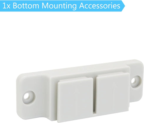 Extra Long Baby Gate Replacement Parts Kit - Retractable Baby Gates Extra Wide Dog Gate Accessories (Light Gray)