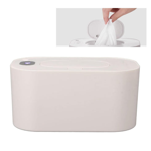 HURRISE Wet Wipe Warmer, Large Capacity LED Screen Heated Wipes Dispenser,Baby Wet Wipes Dispenser Portable Baby Wet