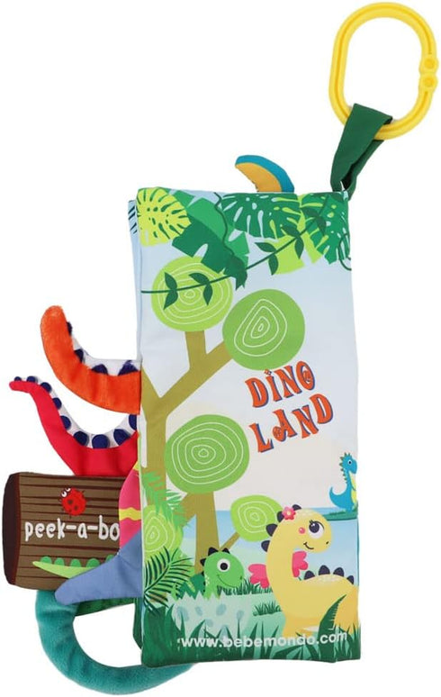Dinosaur Baby Books for 0-6 Months, Crinkle Cloth Tummy Time Toy Touch and Feel for Babies and Toddlers