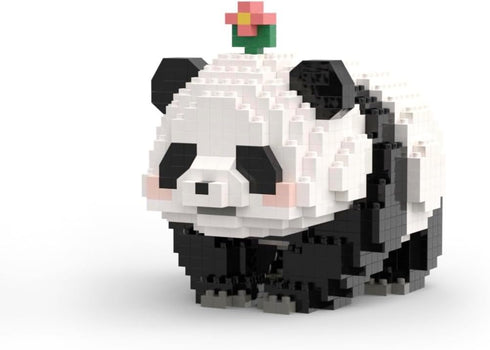 Flower Panda Mini Building Blocks (983 PCS), Micro Animal Building Toy Bricks for Girls, Boys, and Adults