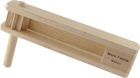More Fiesta Large Wooden Mexican Matraca Noisemaker - 11" Long Ratchet