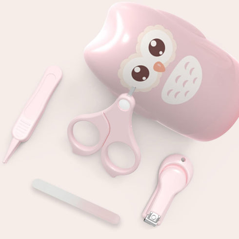 LIOOBO Set Baby Nail Care Kit for Newborns Safe Nail Clippers Protective Design Stainless Steel Scissors and Portable