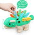 Baby Sensory Toys Toddler Montessori Learning Fine Motor Skills Toy for 6 9 12 18 Month One Year Old Boy Birthday Gift Kid Sorting Stacking Color Recognition Dinosaur Toys Age 1 2 3 4 Educational Toys
